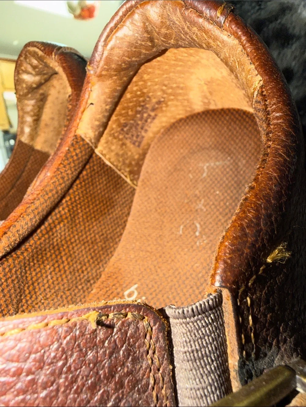 Brown WoMen's Slip-On Leather Loafers Sz 11